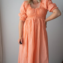 Load image into Gallery viewer, Peach Midi Dress (8-12)
